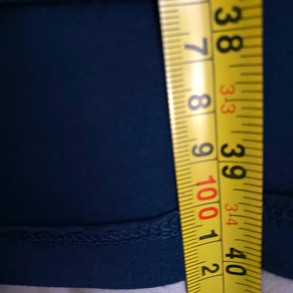 SIMONS CONTEMPORAINE Blue Midi Floral Dress Black Accented V Neck Women’s Sz XL - Picture 6 of 6